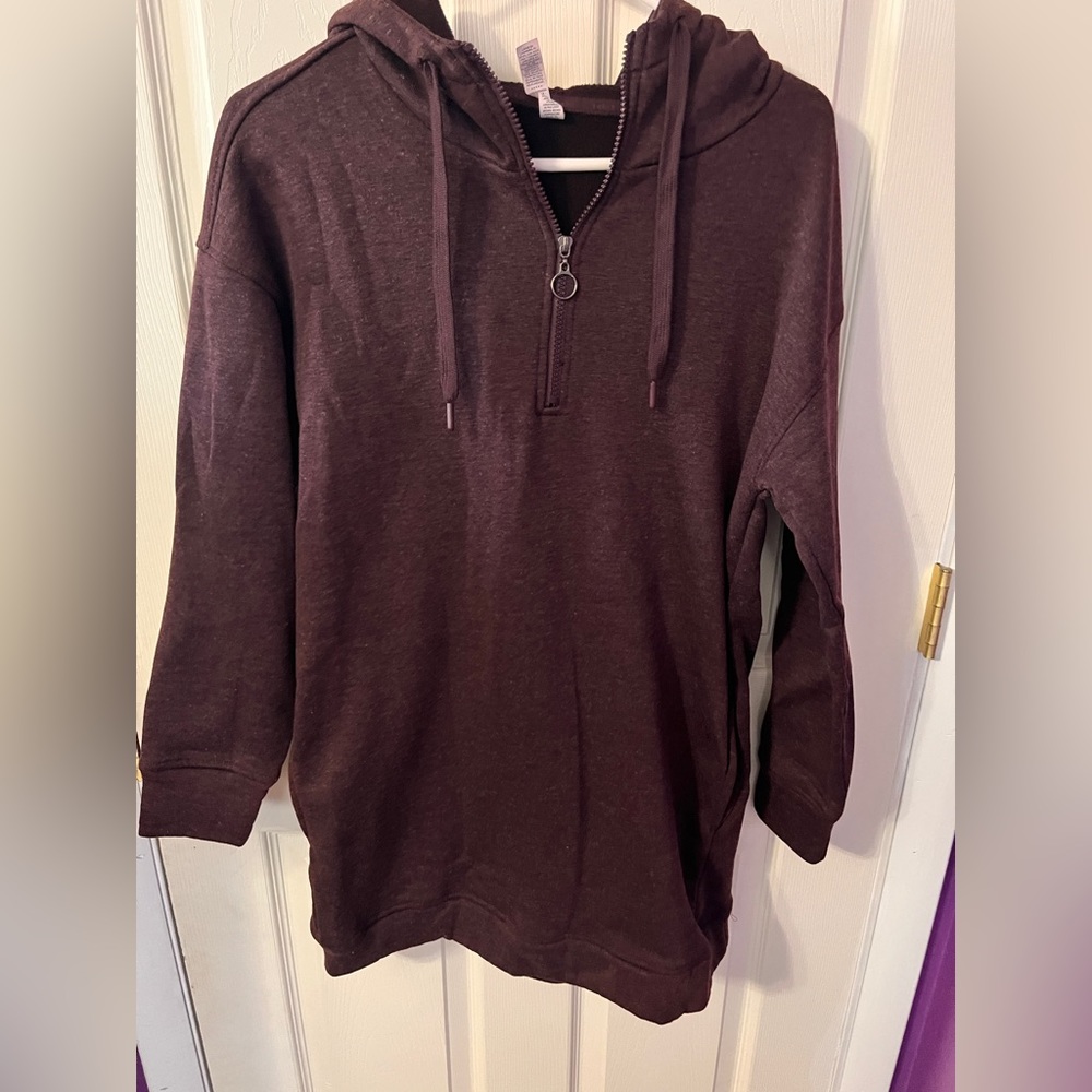 Long sleeve fleece tunic